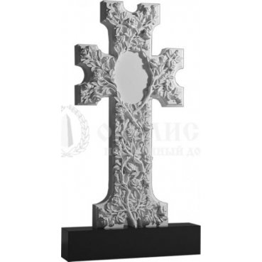 Фрезерованный памятник крест из гранита №145